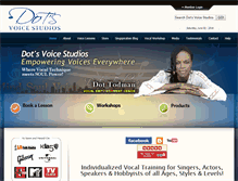 Tablet Screenshot of dotsvoicestudios.com